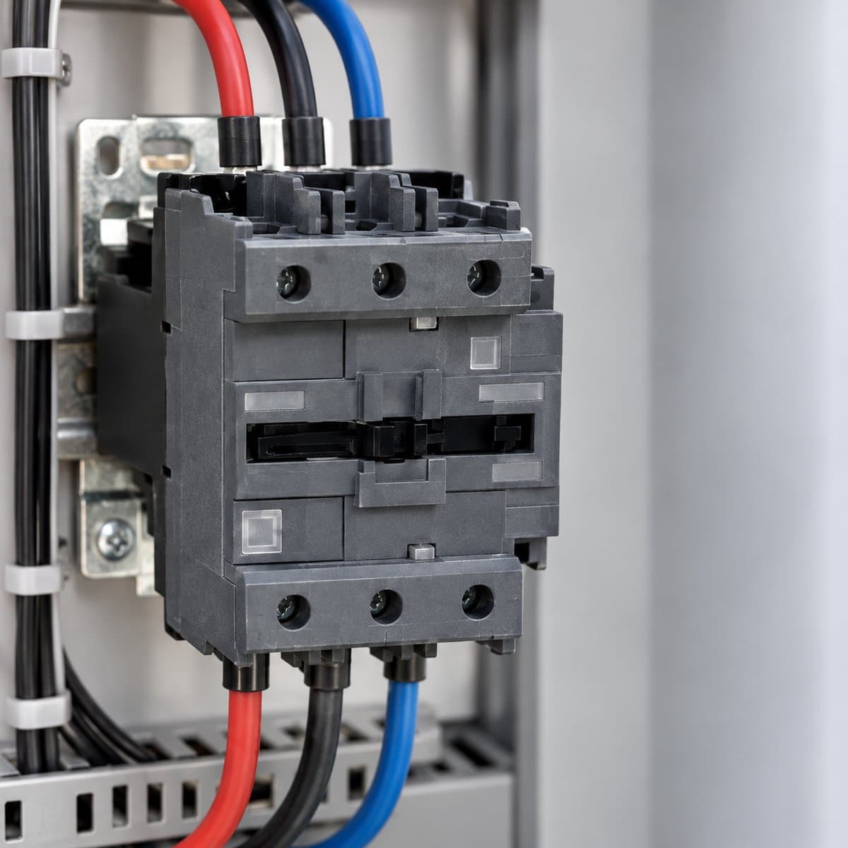 Khởi động từ Easy TeSys LC1E coil 24VDC Schneider đã lắp đặt trong nhà