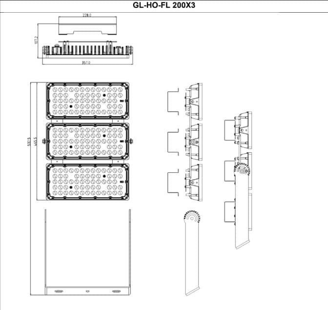 Đèn Floodlight GinoLED FL* Module Inventronics · floodlight · 2 mức CCT — ảnh 5