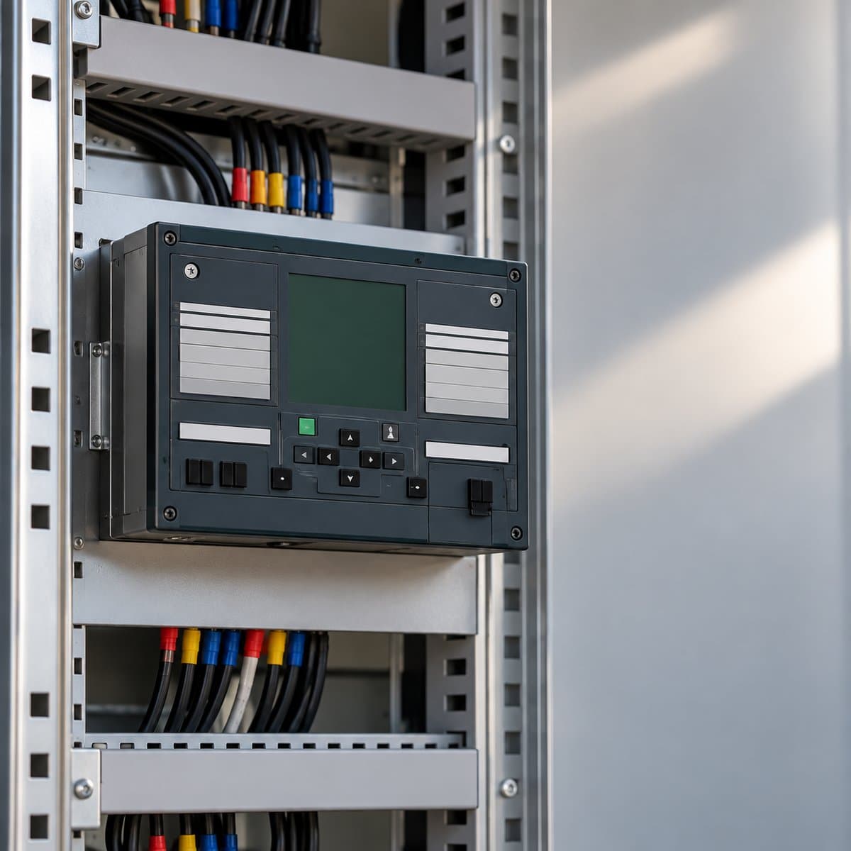 Rơ le bảo vệ PowerLogic Easergy Schneider đã lắp đặt trong nhà