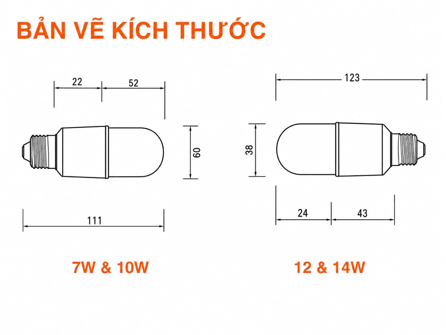 BÓNG LED STICK BULB E27 Osram · đèn LED · 7W–14W · 4 mức CCT — góc chéo 3/4