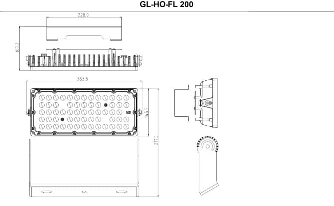 Đèn Floodlight GinoLED FL* Module Inventronics · floodlight · 2 mức CCT — ảnh trong bối cảnh sử dụng