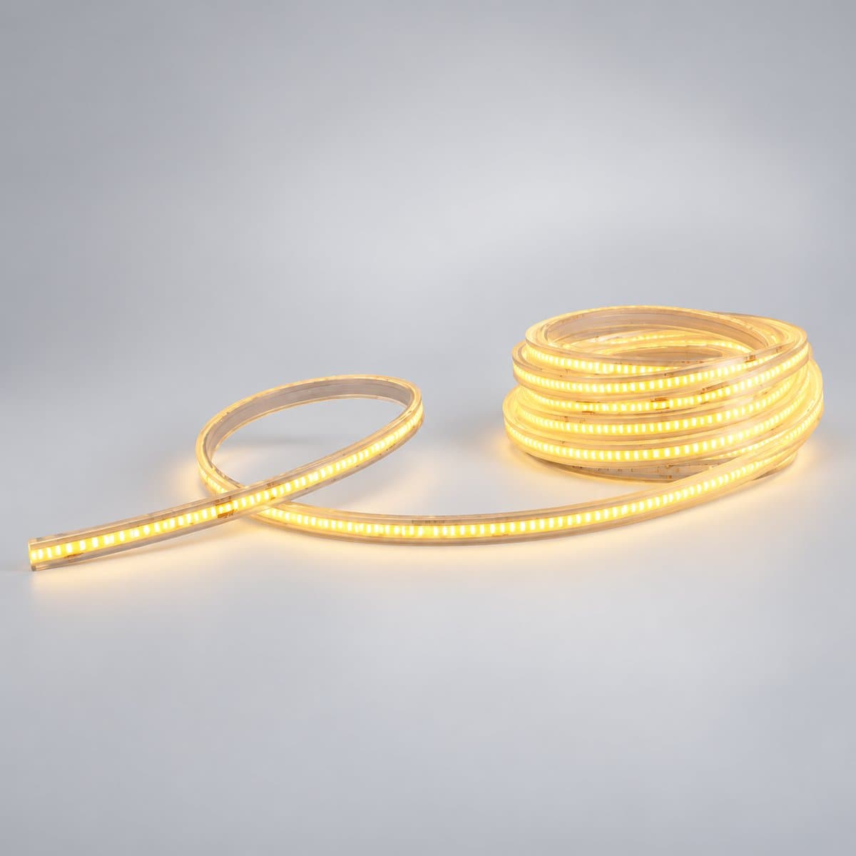 Đèn LED dây COB 220V HLS188 Philips chụp góc nghiêng 3/4, thấy rõ thân và cạnh bên