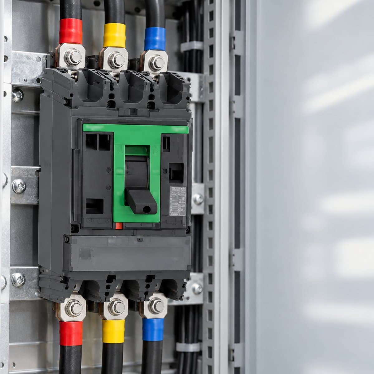 MCCB ComPacT NSX B/F loại cố định Schneider đã lắp đặt trong nhà
