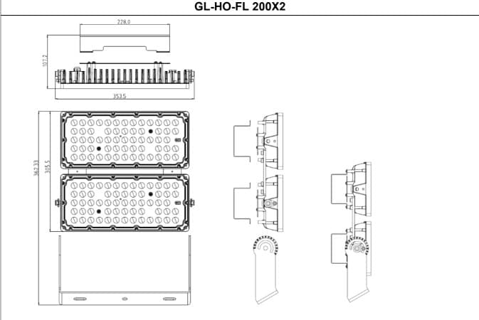 Đèn Floodlight GinoLED FL* Module Inventronics · floodlight · 2 mức CCT — ảnh 4