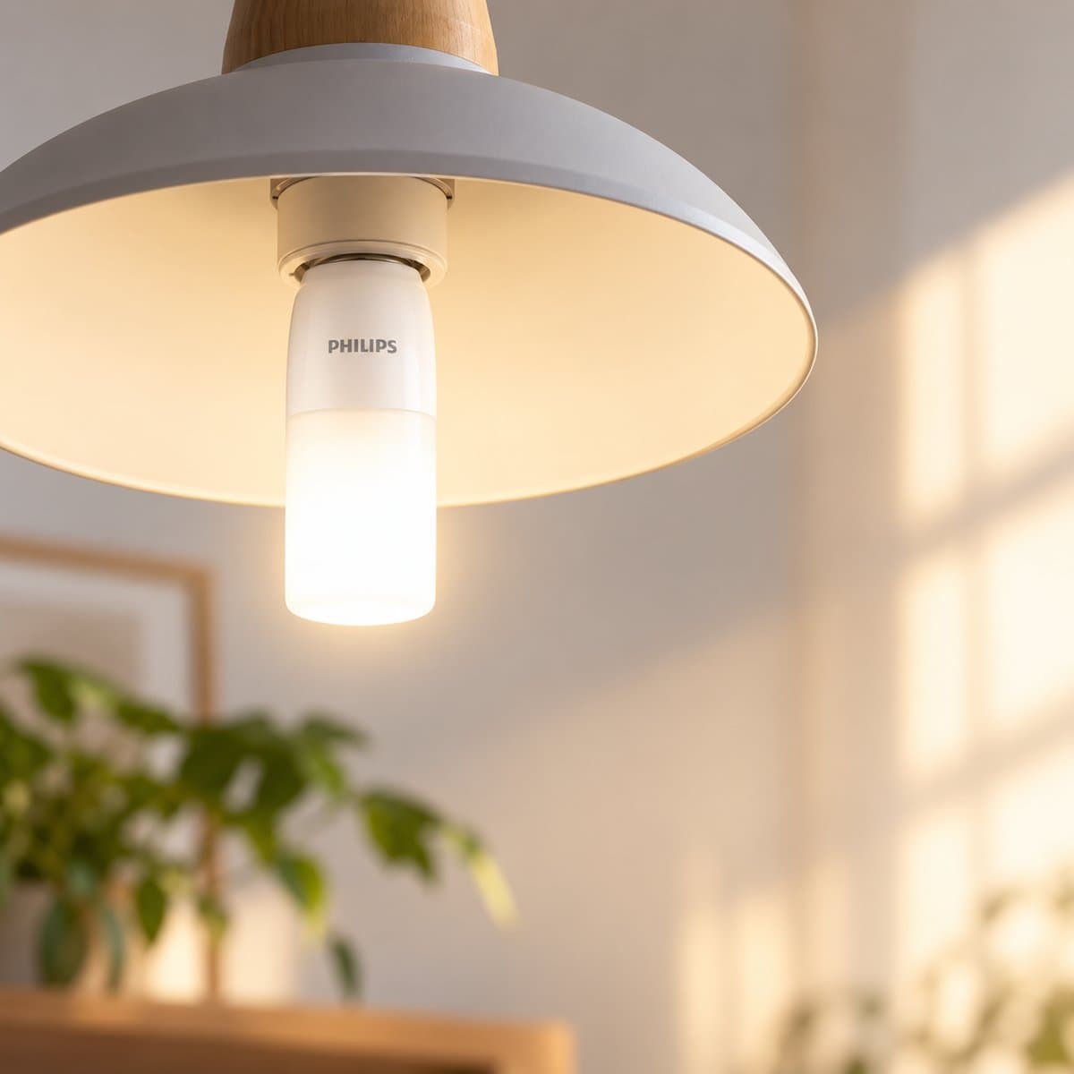 Bóng LEDStick Philips đã lắp đặt, đang chiếu sáng