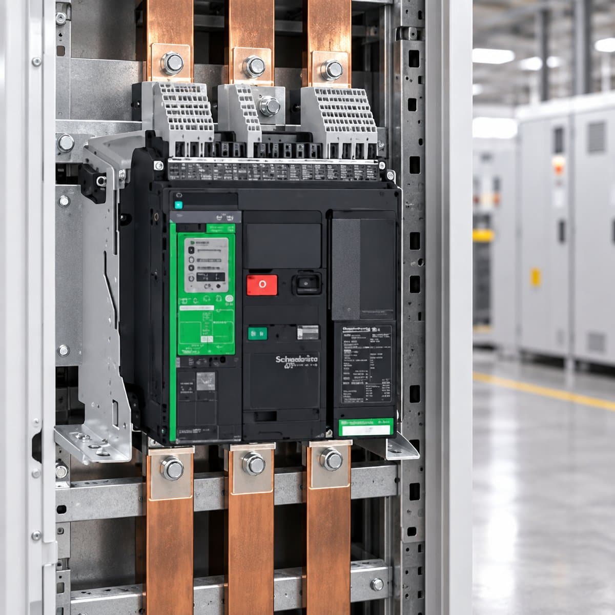 ACB MasterPacT MTZ1 630-1600A Schneider đã lắp đặt trong nhà