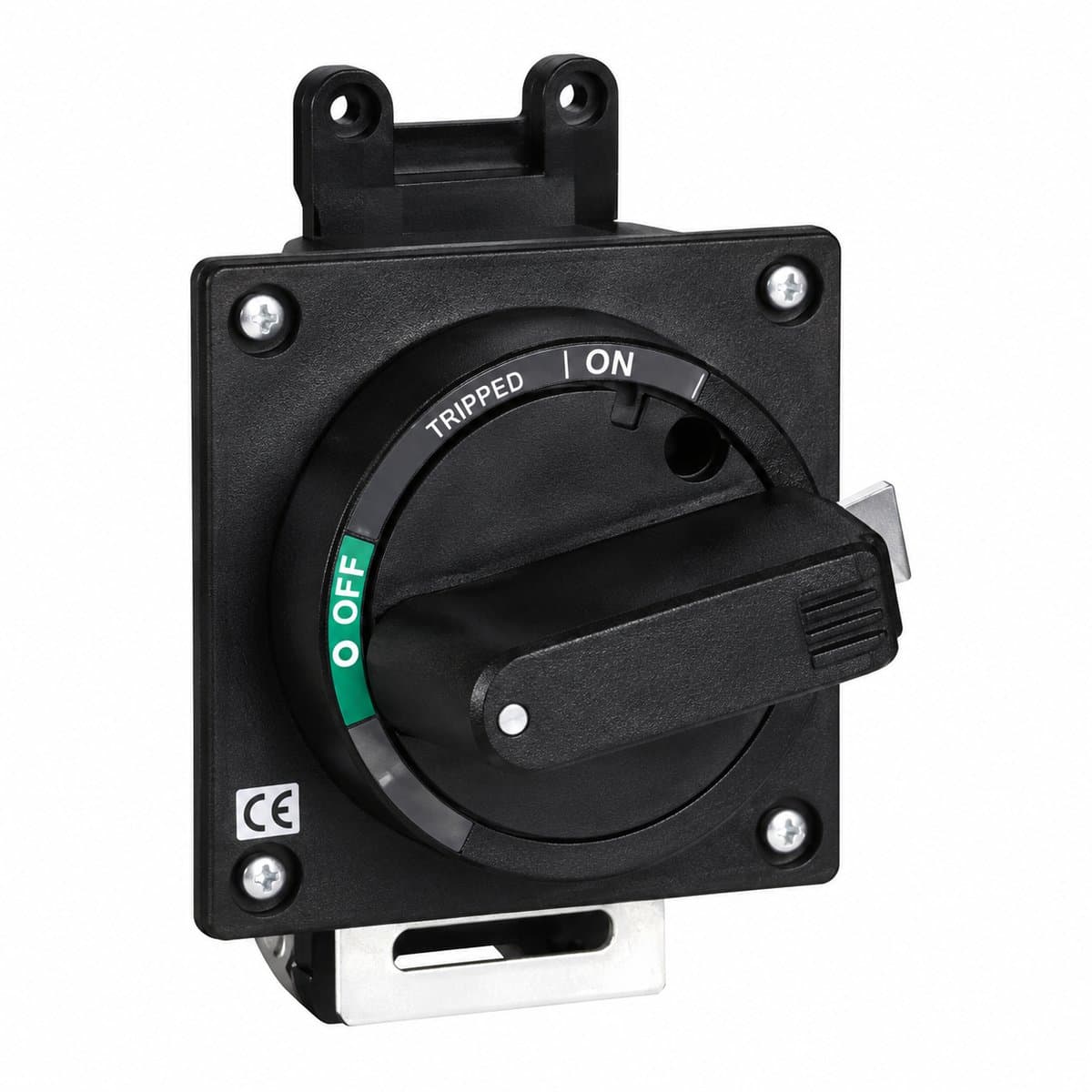 MCCB EasyPact EZC250 Schneider trên nền trắng, ảnh sản phẩm chính diện