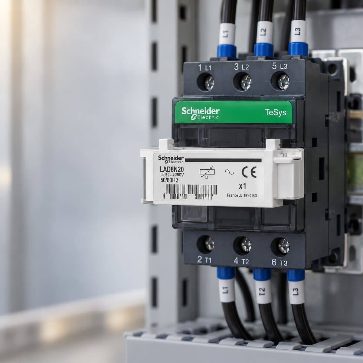 Phụ kiện TeSys LC1D Schneider đã lắp đặt trong nhà