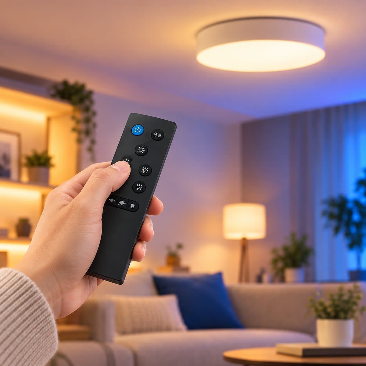 Điều khiển từ xa WiZ Remote Control đã lắp đặt trong nhà