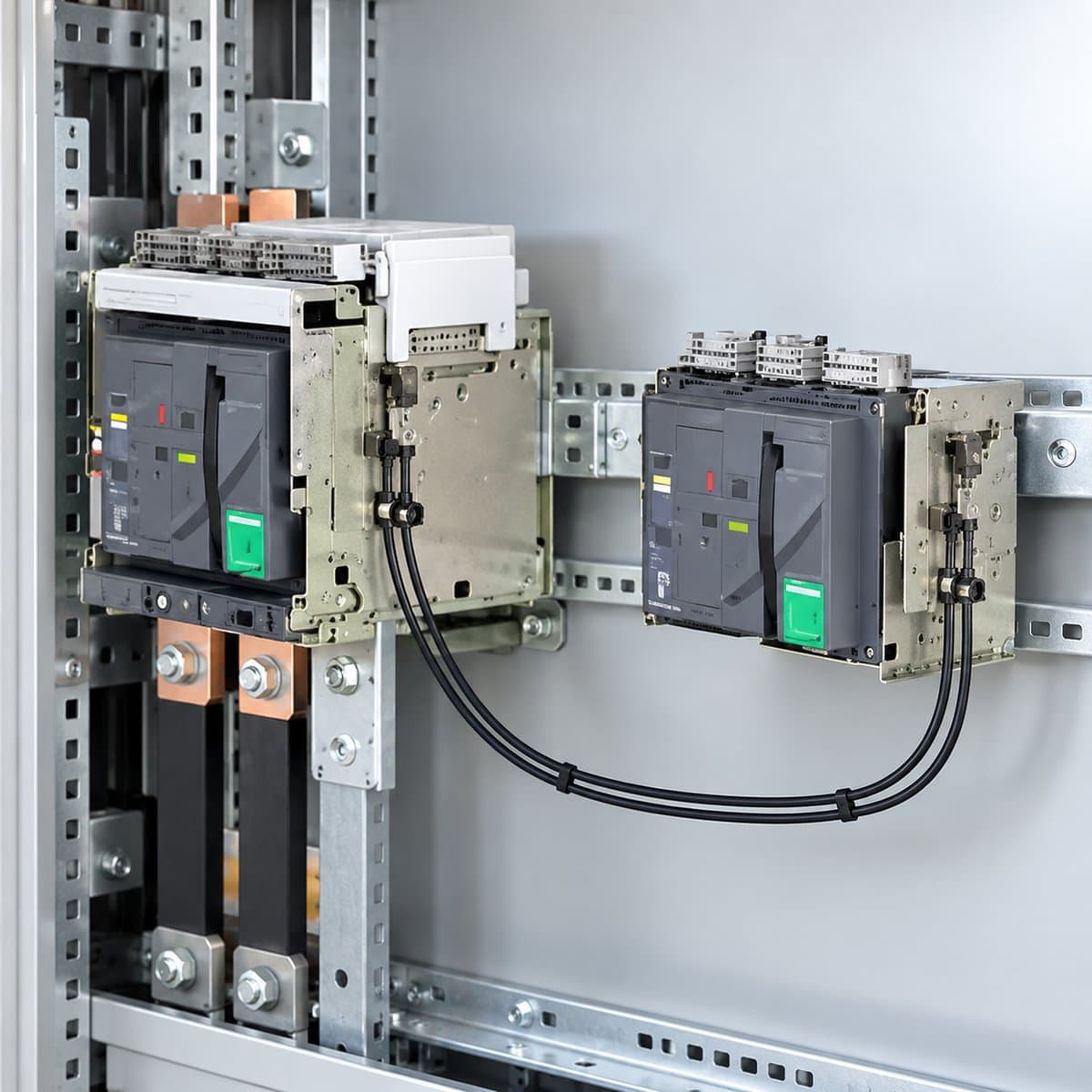 Phụ kiện ACB EasyPact MVS Schneider đã lắp đặt trong nhà