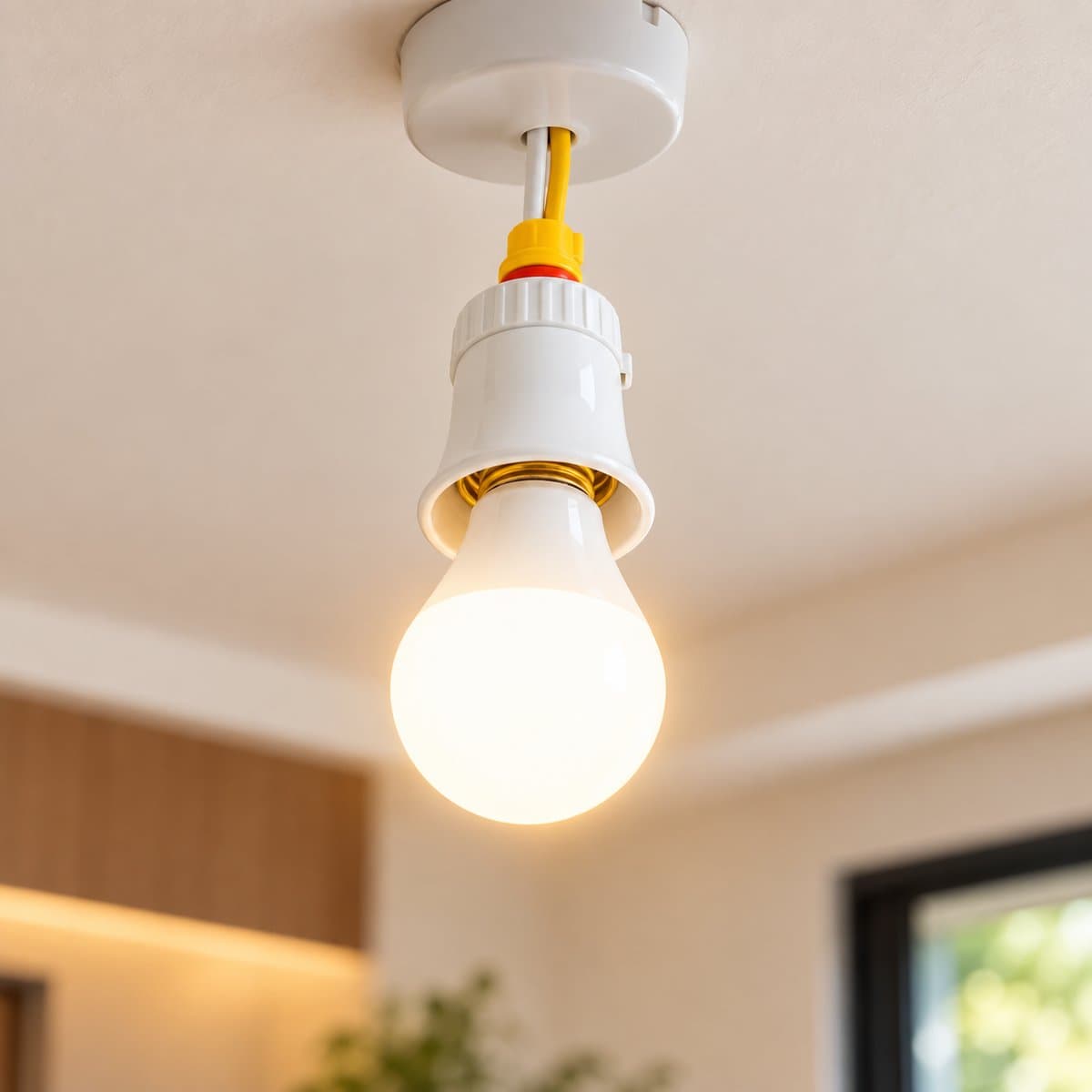 Dimmer, cầu chì, ổ cắm và phích cắm, đui đèn Panasonic đã lắp đặt trong nhà