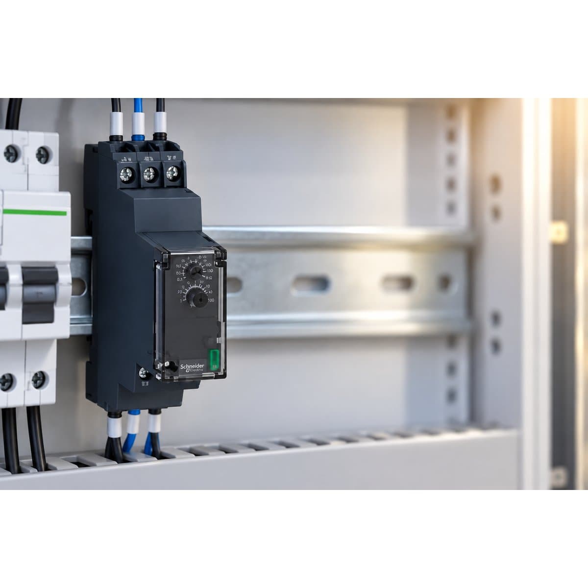 Rơ le thời gian RE22 Schneider đã lắp đặt trong nhà