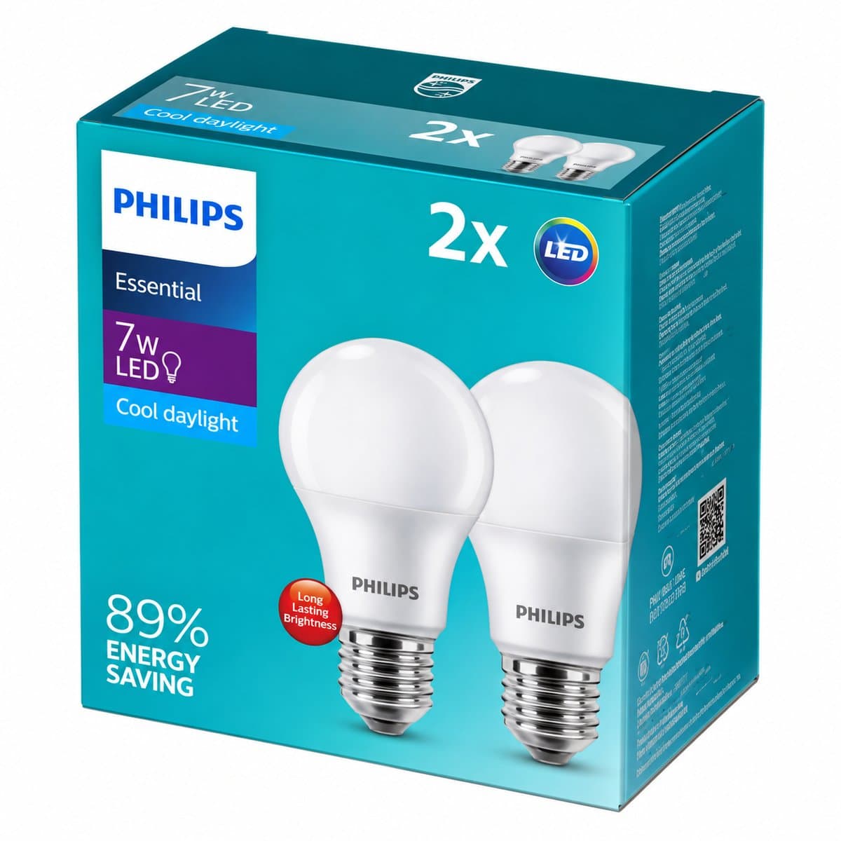 Bộ 2 bóng LED Bulb Essential Philips
