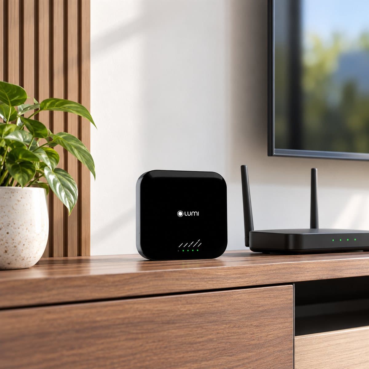 Bộ điều khiển trung tâm KNX Luka đã lắp đặt trong nhà