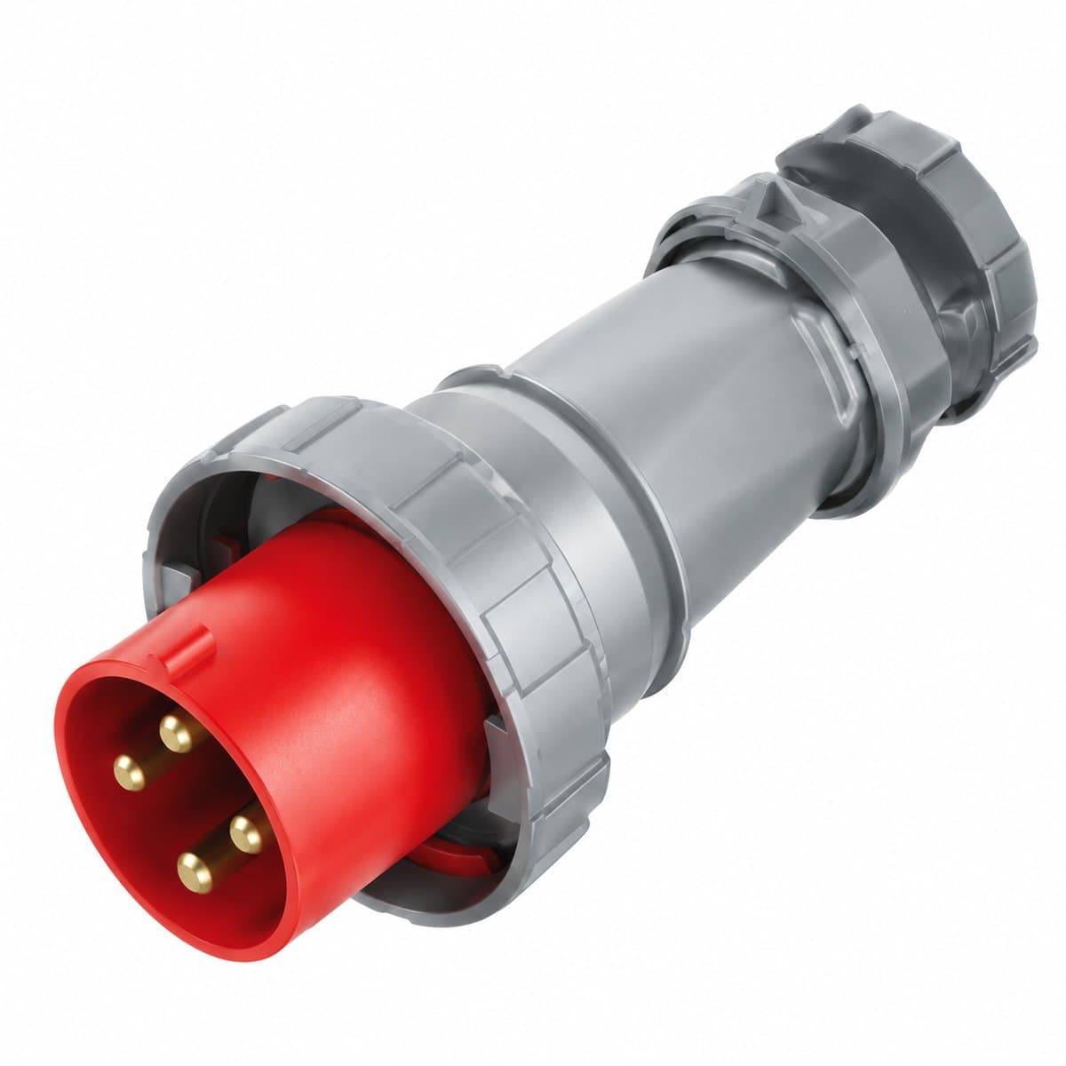 Ổ cắm, phích cắm công nghiệp Nanoco Panasonic trên nền trắng, ảnh sản phẩm chính diện