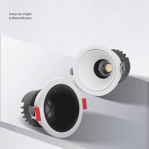 Đèn LED Spotlight Âm Trần HKD · recessed spotlight · 4W–30W · 6 mức CCT — góc chéo 3/4
