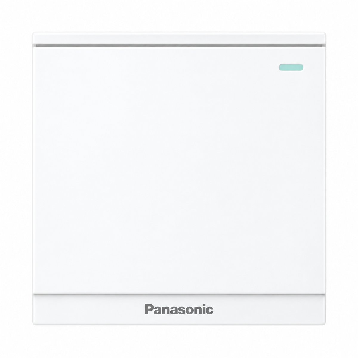 Công tắc ổ cắm Moderva Panasonic trên nền trắng, ảnh sản phẩm chính diện