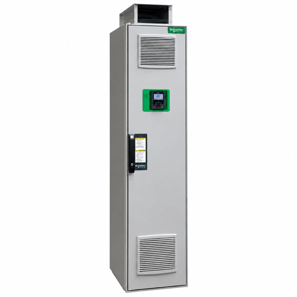 Biến tần Altivar Process ATV900 Schneider trên nền trắng, ảnh sản phẩm chính diện