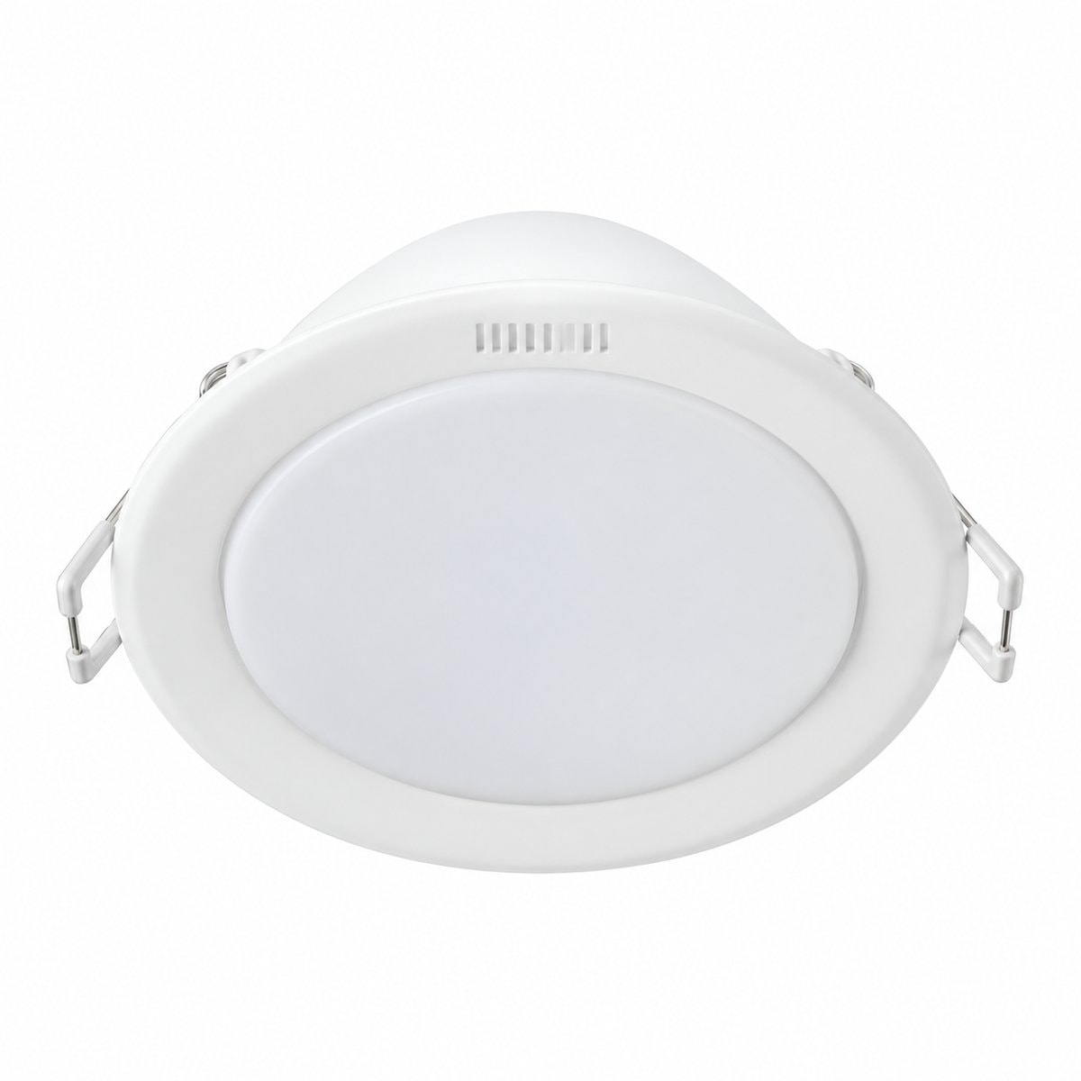 Đèn LED âm trần đổi màu Meson SSW Philips trên nền trắng, ảnh sản phẩm chính diện