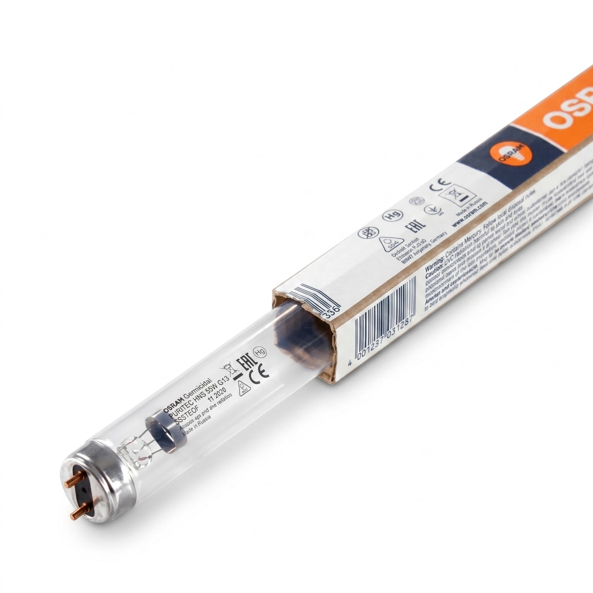 Bóng Đèn UV-C Diệt Khuẩn OSRAM HNS 55W G13 Chính Hãng · đèn chuyên dụng — ảnh chính trên nền trắng