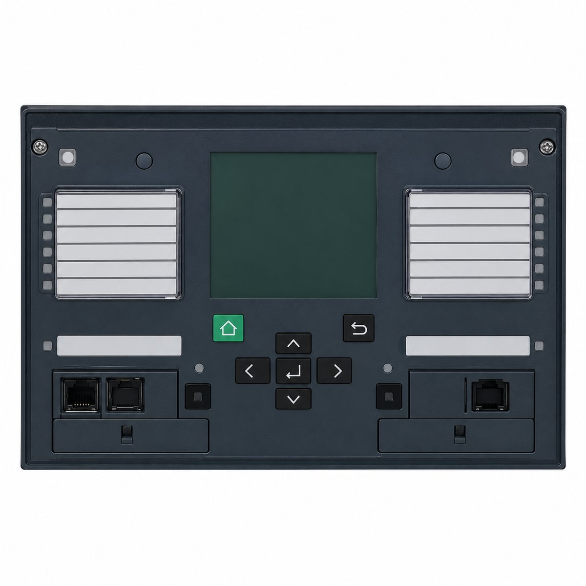Rơ le bảo vệ PowerLogic Easergy Schneider trên nền trắng, ảnh sản phẩm chính diện