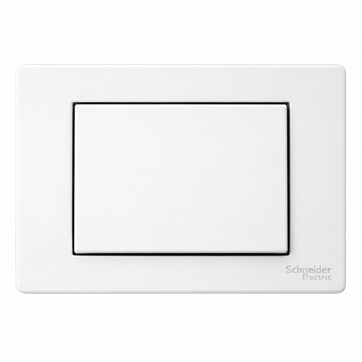 Dòng công tắc ổ cắm ZENcelo A Schneider trên nền trắng, ảnh sản phẩm chính diện