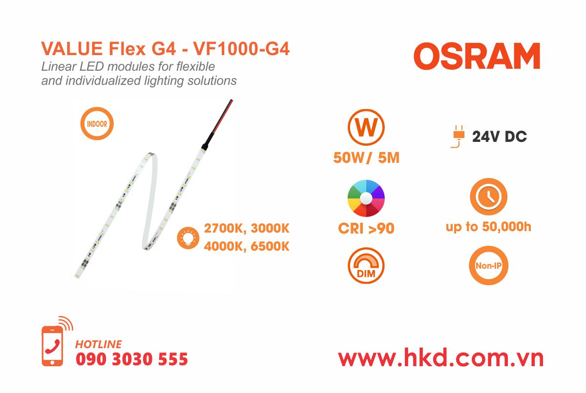 LED dây Value Flex G4 OSRAM - VF1000-G4-05