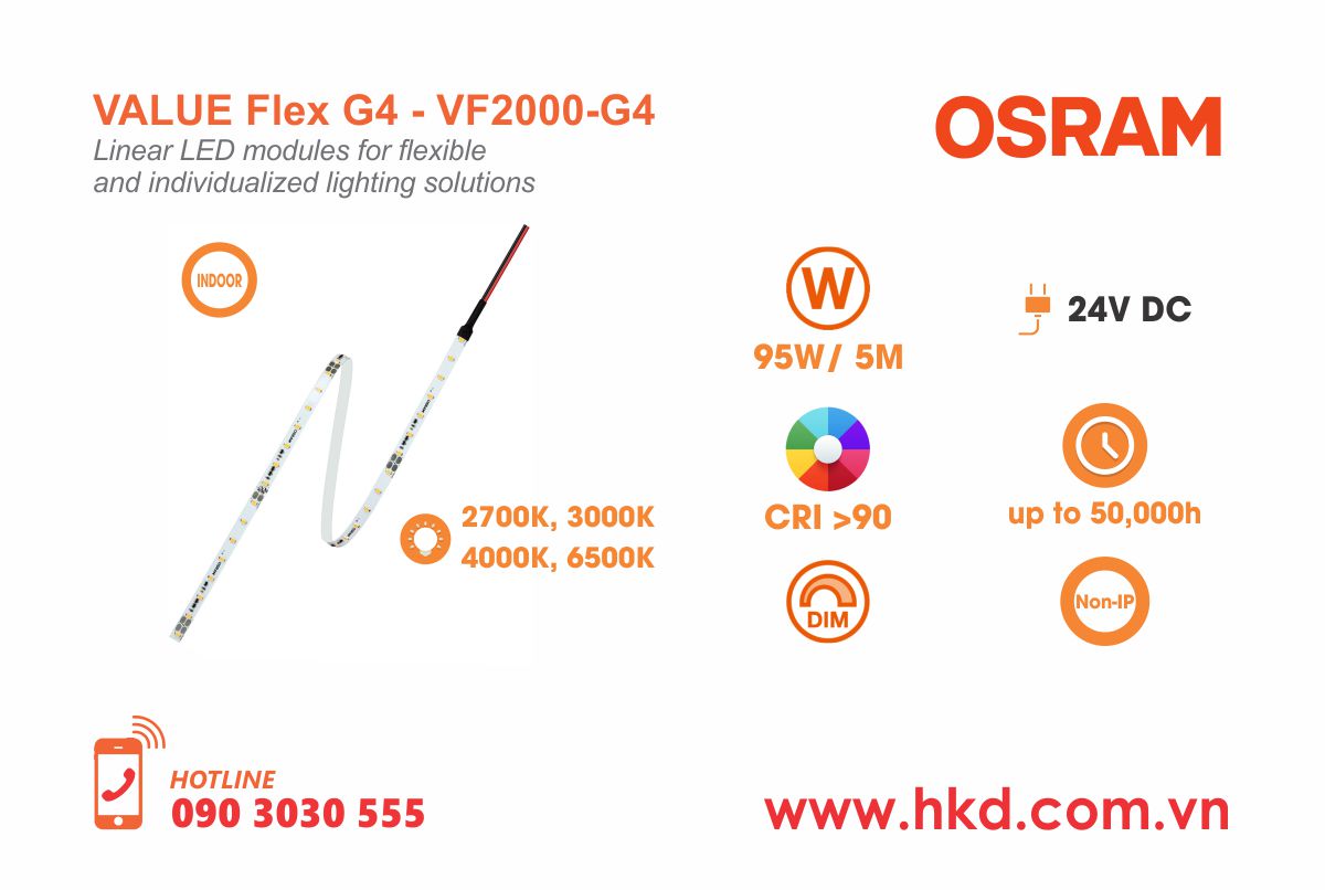 LED dây Value Flex G4 OSRAM - VF2000-G4-05