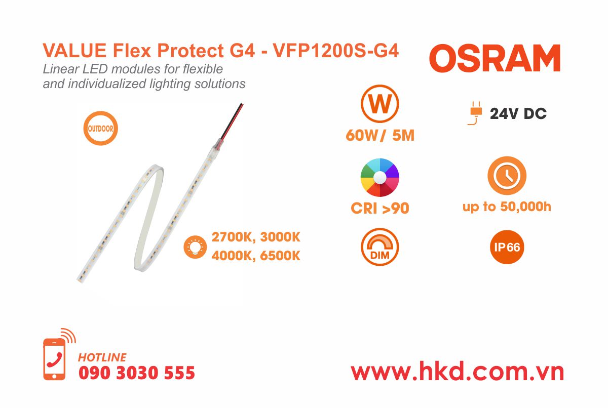 LED dây Value Flex G4 OSRAM - VFP1200S-G4-05